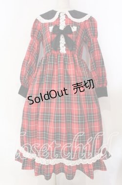 画像1: Eri Aino's Collaboration / TTAINベロアリボンOP シャーロットの水曜日 ワンピース Ｓ アカ O-25-11-15-008-LO-OP-IG-OS