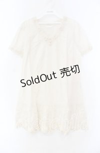 PINK HOUSE / レース配色シャツチュニック  アイボリー O-25-11-15-079-LO-OP-IG-OS