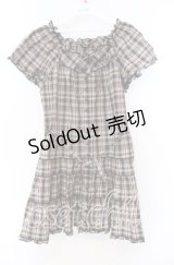 PINK HOUSE / チェックパフワンピース  ブラウン O-25-11-15-080-LO-OP-IG-ZI