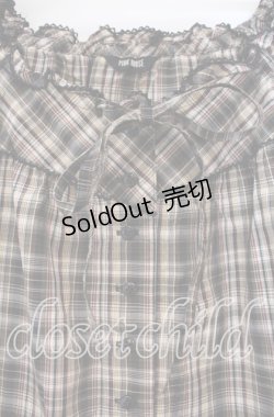 画像2: PINK HOUSE / チェックパフワンピース  ブラウン O-25-11-15-080-LO-OP-IG-ZI