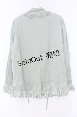 画像4: PINK HOUSE / タックピコフリルブラウス  グリーン O-25-11-15-082-LO-BL-IG-OS