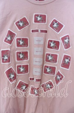 画像2: KETTY / パッチカットソー  ピンク O-25-11-15-084-EL-TO-IG-OS