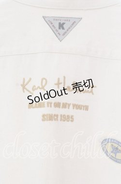 画像4: Karl Helmut / パッチ刺繍コットンビッグシャツ  アイボリー O-25-11-15-085-EL-TO-IG-OS