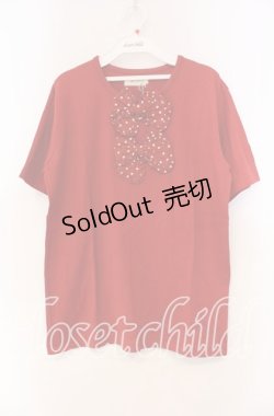 画像1: pa.se.ri. / ドットリボンTシャツ  アカ O-25-11-15-089-LO-TO-IG-OS