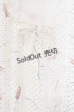 画像2: INGEBORG / ドットチューリップワンピース  アイボリー O-25-11-15-090-LO-OP-IG-OS