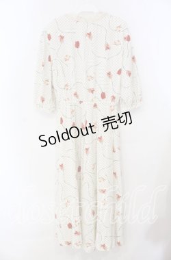 画像4: INGEBORG / ドットチューリップワンピース  アイボリー O-25-11-15-090-LO-OP-IG-OS