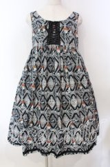 EXCENTRIQUE / 女王のジャンパースカート 0/Ｓ クロ O-25-11-15-010-EL-OP-IG-OS