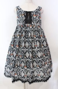 EXCENTRIQUE / 女王のジャンパースカート 0/Ｓ クロ O-25-11-15-010-EL-OP-IG-OS