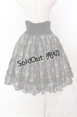 画像4: Innocent World / バラと小鳥のストライプスカート Ｍ クロ O-25-11-15-011-IW-SK-IG-OS