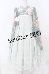 marcHenTica / 大和撫子袴風ワンピース  御納戸色 O-25-11-15-012-LO-OP-IG-OS