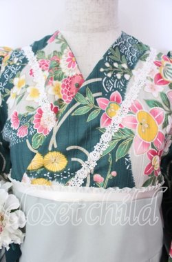 画像2: marcHenTica / 大和撫子袴風ワンピース  御納戸色 O-25-11-15-012-LO-OP-IG-OS