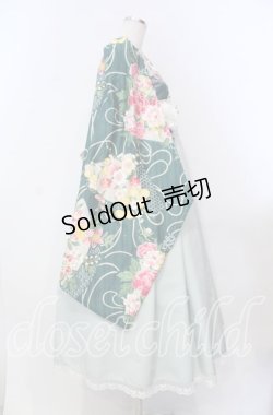 画像4: marcHenTica / 大和撫子袴風ワンピース  御納戸色 O-25-11-15-012-LO-OP-IG-OS