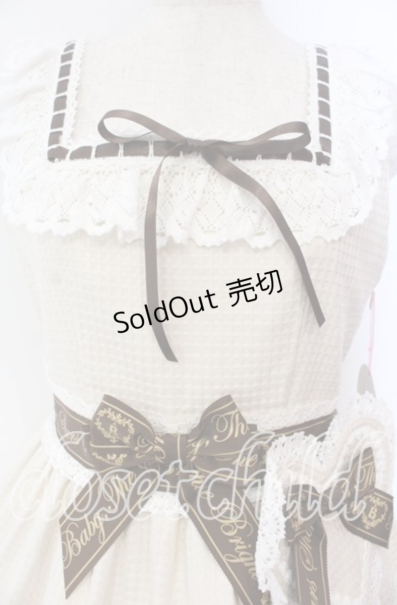 画像2: BABY,THE STARS SHINE BRIGHT / Waffle Cottonティアードジャンパースカート  キナリ O-25-11-15-014-BA-OP-OW-OS (2)