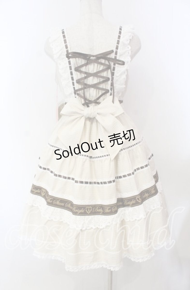 画像6: BABY,THE STARS SHINE BRIGHT / Waffle Cottonティアードジャンパースカート  キナリ O-25-11-15-014-BA-OP-OW-OS (6)