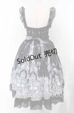 画像5: BIG GOOSE / お城イラスト柄ジャンパースカート  クロ O-25-11-15-019-LO-OP-IG-OS