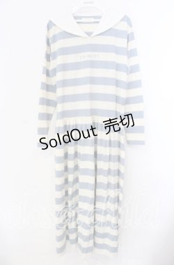 画像1: pa.se.ri. / ボーダーセーラーワンピース  オフ×サックス O-25-11-17-034-LO-OP-IG-ZT476