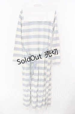 画像2: pa.se.ri. / ボーダーセーラーワンピース  オフ×サックス O-25-11-17-034-LO-OP-IG-ZT476