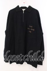 Karl Helmut / ジップアップ長袖ポロシャツ  ブラック O-25-11-17-035-EL-TO-IG-ZT446