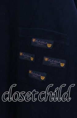 画像2: Karl Helmut / ジップアップ長袖ポロシャツ  ブラック O-25-11-17-035-EL-TO-IG-OS