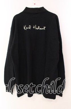 画像4: Karl Helmut / ジップアップ長袖ポロシャツ  ブラック O-25-11-17-035-EL-TO-IG-OS
