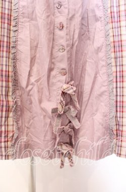 画像2: WONDERFUL WORLD / チェック切り替えジャンパースカート  ピンク系 O-25-11-17-039-LO-OP-IG-OS