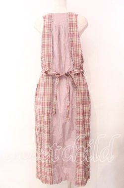 画像4: WONDERFUL WORLD / チェック切り替えジャンパースカート  ピンク系 O-25-11-17-039-LO-OP-IG-OS