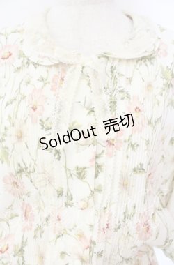 画像2: INGEBORG / コスモス風プリント襟レースワンピース  オフ O-25-11-17-040-LO-OP-IG-OS