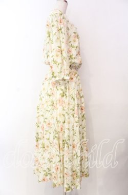 画像3: INGEBORG / コスモス風プリント襟レースワンピース  オフ O-25-11-17-040-LO-OP-IG-OS