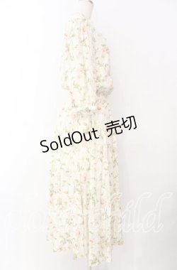 画像3: INGEBORG / コスモス風プリント襟レースワンピース  オフ O-25-11-17-040-LO-OP-IG-OS