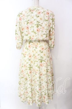 画像4: INGEBORG / コスモス風プリント襟レースワンピース  オフ O-25-11-17-040-LO-OP-IG-OS