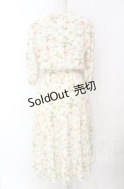 画像4: INGEBORG / コスモス風プリント襟レースワンピース  オフ O-25-11-17-040-LO-OP-IG-OS