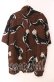 画像3: Karl Helmut / くじら柄シャツ  ブラウン O-25-11-17-041-EL-BL-IG-OS (3)