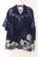 画像2: Karl Helmut / 餅つきうさぎアロハシャツ  ネイビー O-25-11-17-044-EL-BL-IG-OS (2)