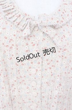 画像2: WONDERFUL WORLD / ミニフラワー&裾パッチワーク半袖ワンピース  ピンク O-25-11-17-045-LO-OP-IG-OS