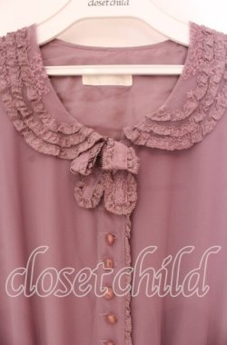 画像2: INGEBORG / チュールレース襟ワンピース【お直し有り】  パープル O-25-11-17-047-LO-OP-IG-OS