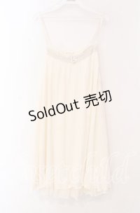 axes femme / カットプリーツキャミチュニ  アイボリー O-25-11-17-050-AX-OP-IG-OS