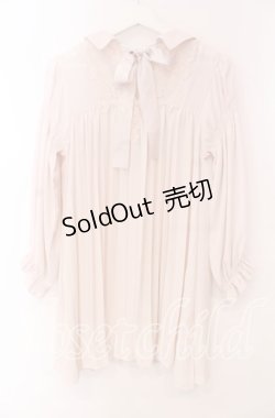 画像2: axes femme / バックプリーツシャツチュニック  薄ピンク O-25-11-17-052-AX-BL-IG-OS