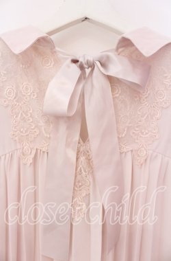 画像3: axes femme / バックプリーツシャツチュニック  薄ピンク O-25-11-17-052-AX-BL-IG-OS