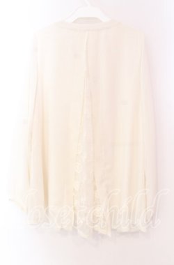 画像3: axes femme / フラワー刺繍ボウタイブラウス  オフ O-25-11-17-053-AX-BL-IG-OS