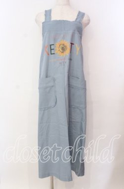 画像1: KETTY / ひまわりプリントエプロン  ブルー O-25-11-17-005-EL-OP-IG-OS