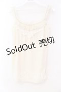 axes femme / ブレード配色キャミソール  オフ O-25-11-17-056-AX-TO-IG-OS