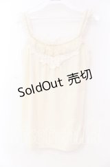 axes femme / ブレード配色キャミソール  オフ O-25-11-17-056-AX-TO-IG-OS