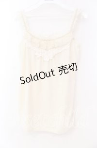 axes femme / ブレード配色キャミソール  オフ O-25-11-17-056-AX-TO-IG-OS