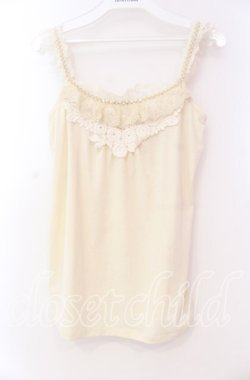 画像1: axes femme / ブレード配色キャミソール  オフ O-25-11-17-056-AX-TO-IG-OS