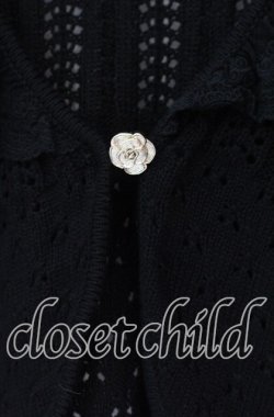 画像2: axes femme / ショート丈ニットボレロ  クロ O-25-11-17-058-AX-TO-IG-OS