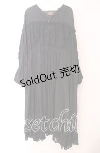 axes femme NOSTALGIE / コットン刺繍切り替えワンピース  クロ O-25-11-17-059-AX-OP-IG-OS