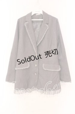 画像1: axes femme / マニッシュロングジャケット  グレー O-25-11-17-060-AX-JA-IG-OS
