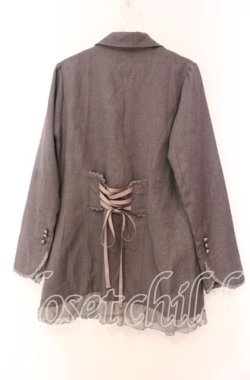 画像3: axes femme / マニッシュロングジャケット  グレー O-25-11-17-060-AX-JA-IG-OS