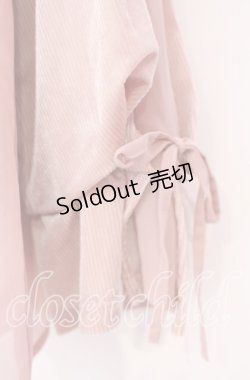 画像2: axes femme / ベロアキャンディ袖プルオーバー  ピンク O-25-11-17-061-AX-TO-IG-OS