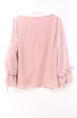 画像3: axes femme / ベロアキャンディ袖プルオーバー  ピンク O-25-11-17-061-AX-TO-IG-OS